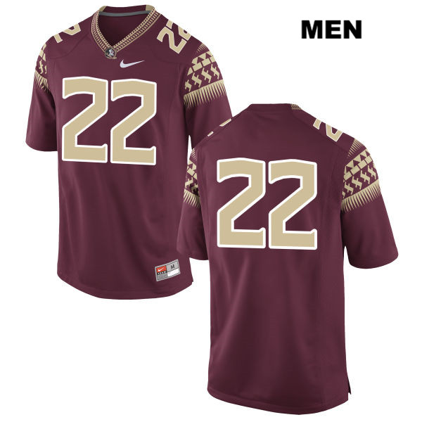 Men's NCAA Nike Florida State Seminoles #22 Amir Rasul College No Name Red Stitched Authentic Football Jersey JYK3769GM